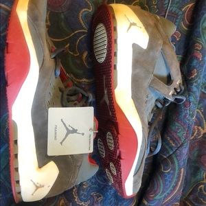 Red/Silver/White/Grey Jordan Trainers